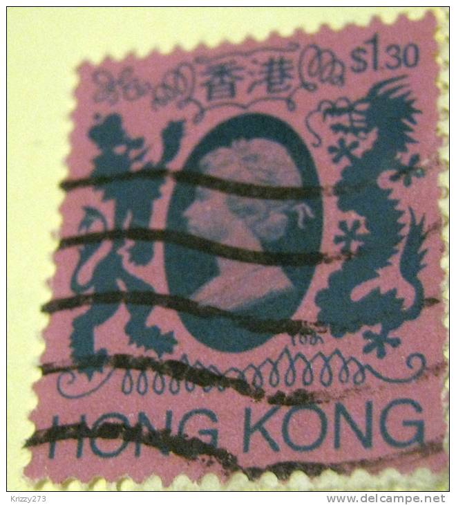 Hong Kong 1982 Queen Elizabeth II $1.30 - Used - Gebraucht