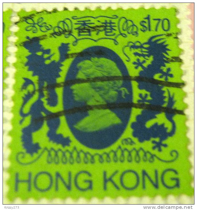 Hong Kong 1982 Queen Elizabeth II $1.70 - Used - Oblitérés