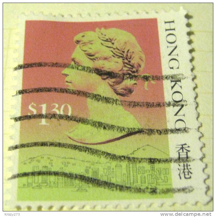 Hong Kong 1987 Queen Elizabeth II $1.30 - Used - Used Stamps