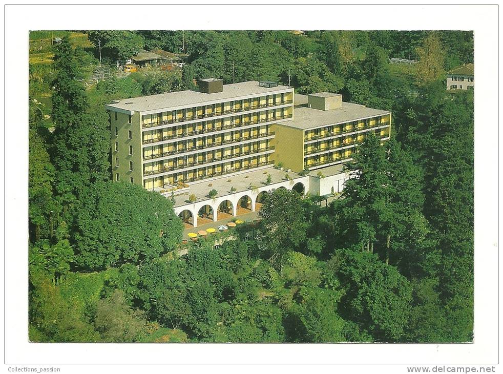 Cp, Suisse, Brissago (lago Maggiore), Albergo Brenscino, Voyagée - Brissago