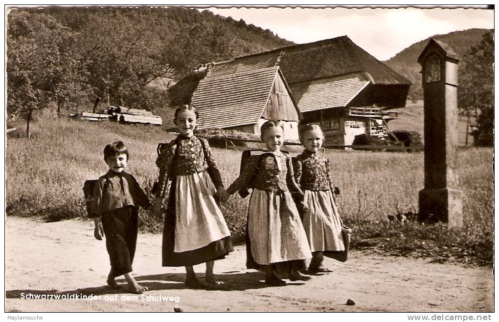 Schwarzwald  Kinder Schulweg - Boehmen Und Maehren