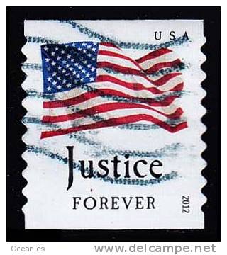 Etats-Unis / United States (Scott No.4634 - Drapeau / US / Flag) (o) Roulette / Per. 9 1/2  / Coil - Used Stamps