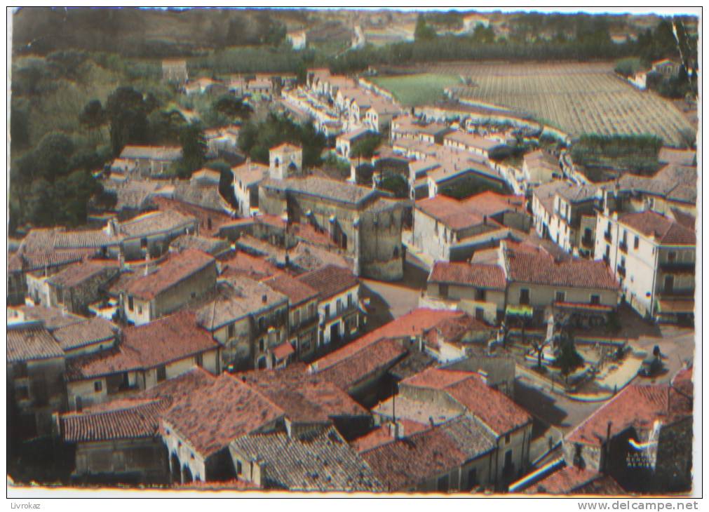 Hérault, Castelnau Le Lez, En Avion Au-dessus De..., Vue Générale, Place De La Liberté , Editions Lapie N°6 - Castelnau Le Lez