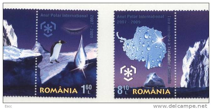 Mint Stamps Preserve The Polar Region And Glaciers  2009  From Romania - Neufs