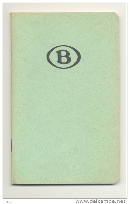SNCB - Petit Cahier Ligné Avec Logo "B" Vierge (b99) - Chemin De Fer & Tramway