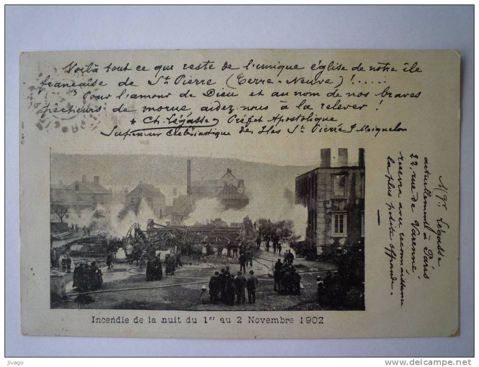 SAINT-PIERRE  :  Incendie De La Nuit Du 1er Au 2 Novembre 1902 - Saint-Pierre-et-Miquelon