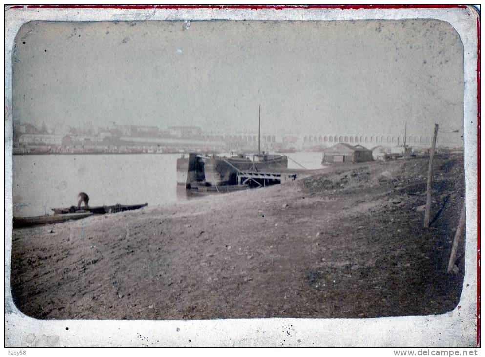 Cartes > Autres Carte Photo Paris Point Du Jour Pont D Auteuil Février 1887 - Altri & Non Classificati