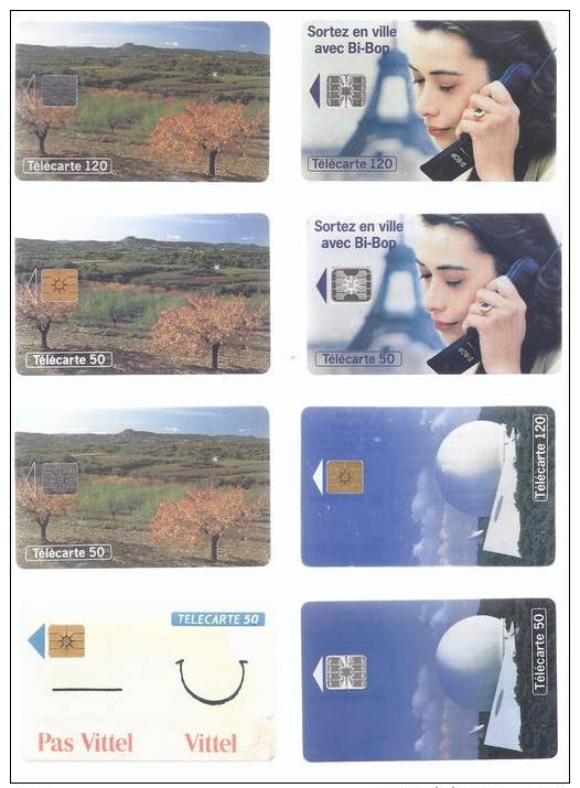 Lot De 8 Télécartes FRANCE (6) - Lots - Collections