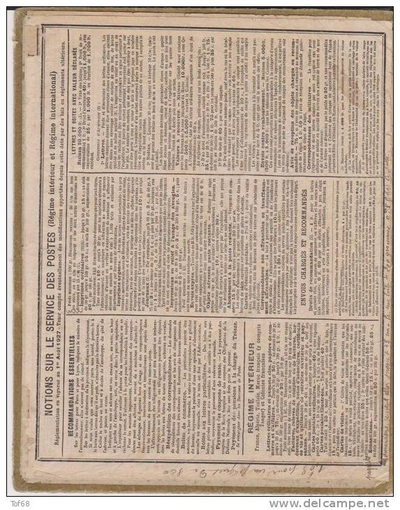 Almanach Des Postes Et Des Télégraphes 1928 - Grand Format : 1921-40