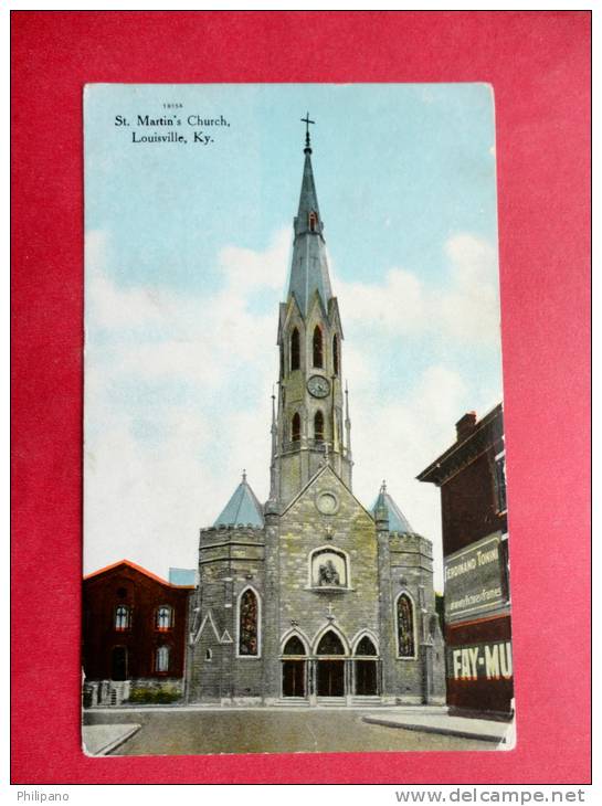 - Kentucky > Louisville St Martins Church 1919 Cancel  == =  ===  = = Ref 639 - Louisville