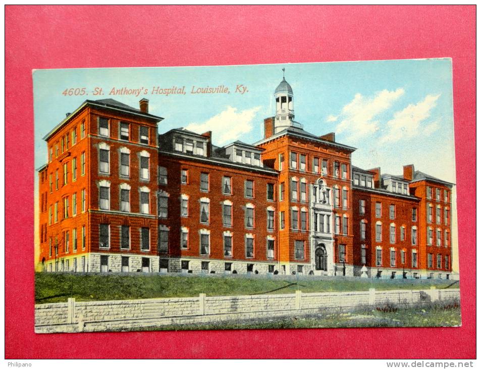 - Kentucky > Louisville   St Anthony's Hospital 1912 Cancel -   ===  = = Ref 639 - Louisville