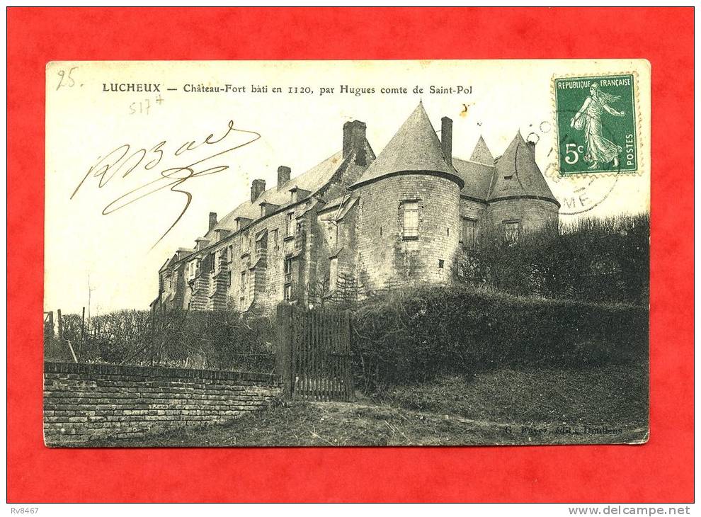 * LUCHEUX-Château-Fort Bâti Par Hugues Comte De Saint-Pol-1909 - Lucheux