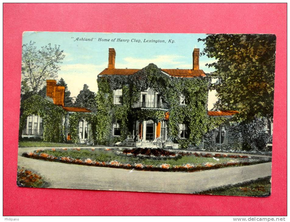 - Kentucky > Lexington   Ashland Home Of Henry Clay 1911 Cancel= Ref 639 - Lexington