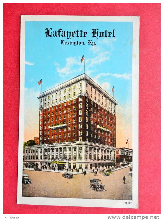 - Kentucky > Lexington      Lafayette Hotel  Vintage Wb ---   - -- - - Ref 639 - Lexington