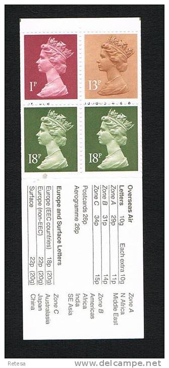 GREAT BRITAIN  CARNET  MCC BICENTENARY  -  ZEGELS QUEEN ELISABETH   1986 ** - Libretti