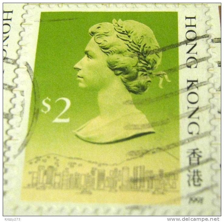 Hong Kong 1991 Queen Elizabeth II $2 - Used - Used Stamps