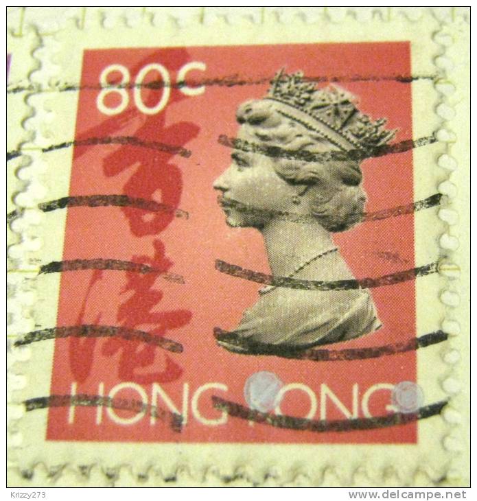 Hong Kong 1992 Queen Elizabeth II 80c - Used - Used Stamps