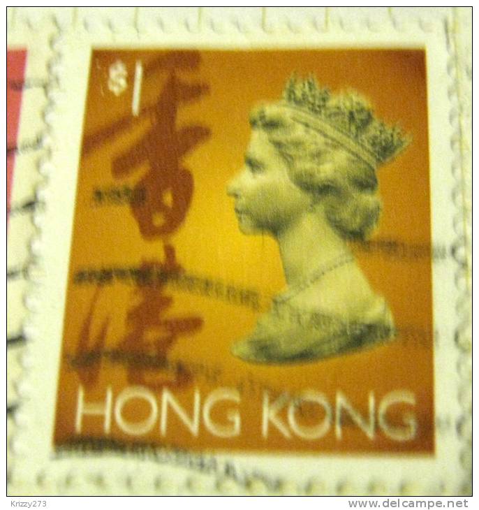 Hong Kong 1992 Queen Elizabeth II $1 - Used - Usados