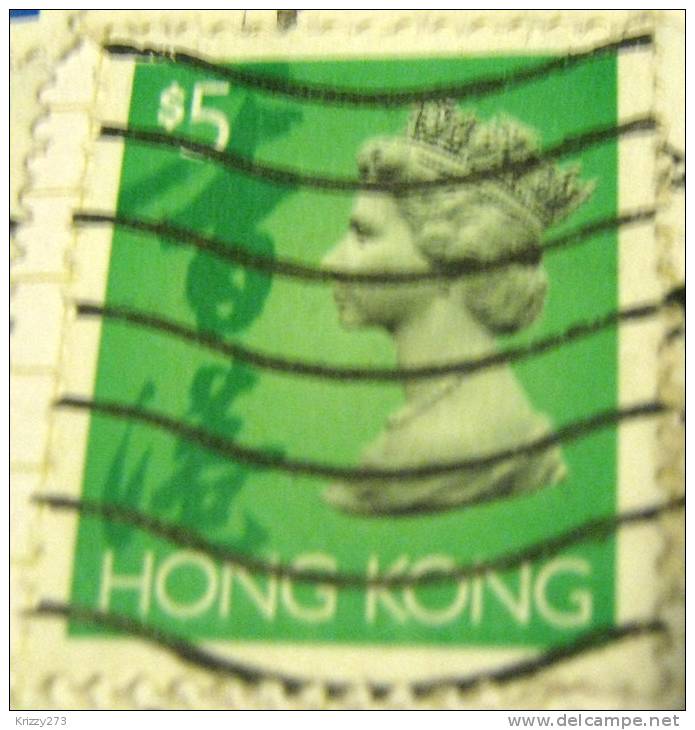 Hong Kong 1992 Queen Elizabeth II $5 - Used - Usados