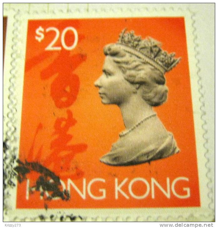 Hong Kong 1992 Queen Elizabeth II $20 - Used - Oblitérés