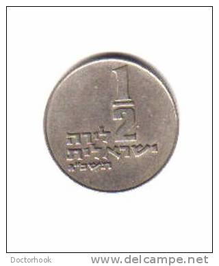 ISRAEL   1/2  LIRAH  1973  (KM # 36.1) - Israel