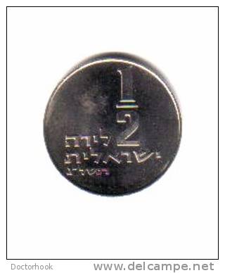 ISRAEL   1/2  LIRAH  1973  (KM # 36.1) - Israel