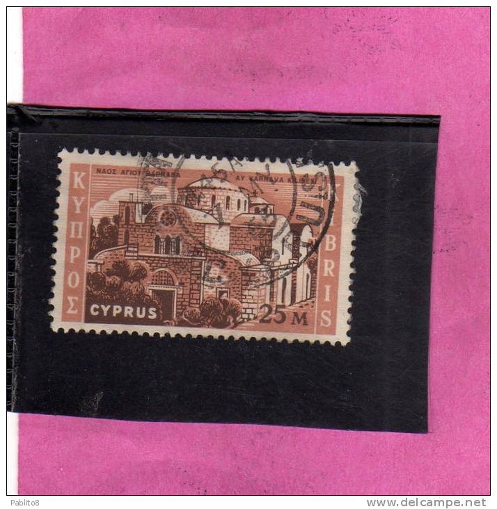 CYPRUS - CIPRUS - CIPRO 1962 ST BARNABA CHURCH - CHIESA DI SAN BARNABA USED - Used Stamps