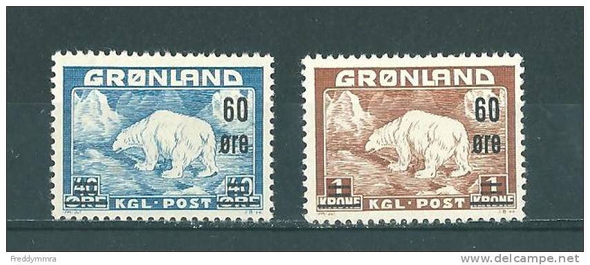 Groenland:  28/ 29 * - Unused Stamps