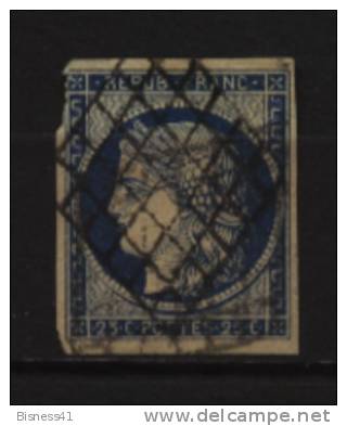 France Cérès  N°  4 A Oblitéré Cote : 70,00€   Au 10 Eme De Cote - 1849-1850 Cérès