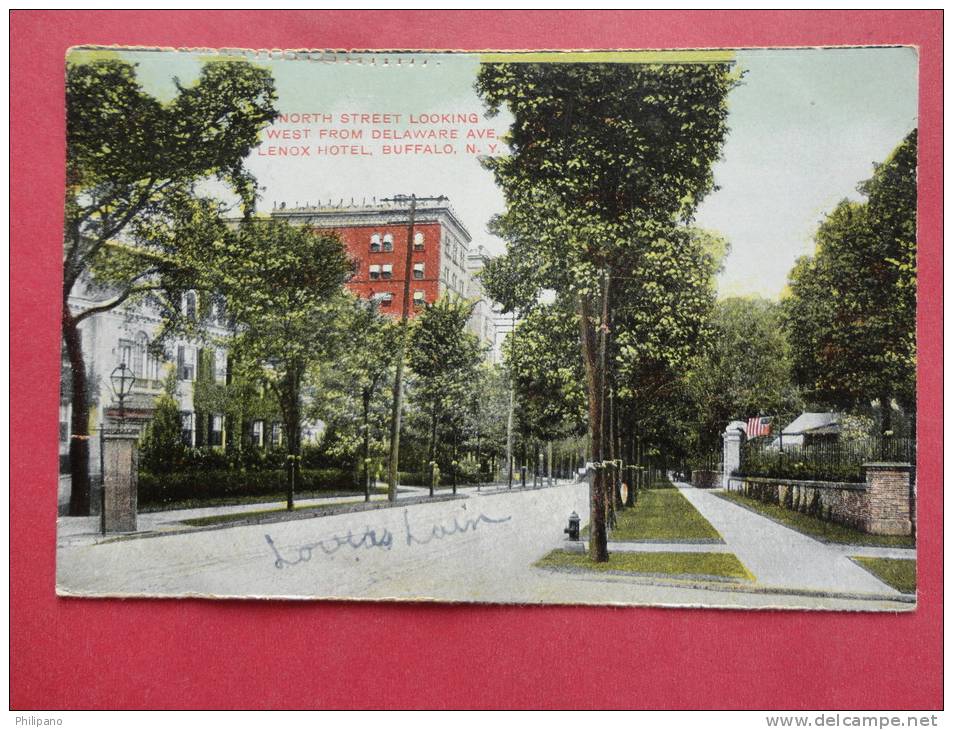 NY - New York > Buffalo  North Street 1908 Cancel Punch Mark Top Border            Ref 640 - Buffalo