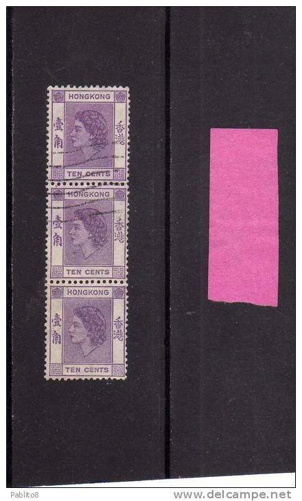 HONG KONG 1954 QUEEN ELIZABETH II - REGINA ELISABETTA USED - Used Stamps