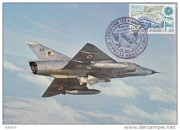 Aviation : Avion De Combat Polyvalent " Mirage III C " - Journée Portes Ouvertes BA 133 Nancy-Ochey - CPM Neuve - 1946-....: Moderne