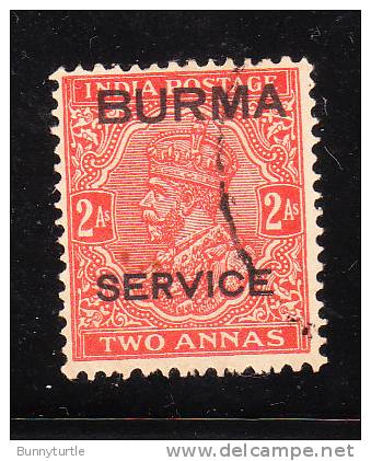 Burma 1926 Stamps Of India 2a Used - Burma (...-1947)