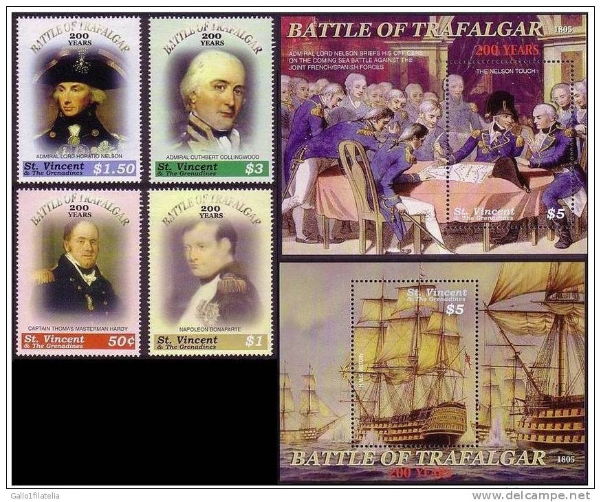 2005 - ST. VINCENT E GRANADINE - BICENTENARIO DELLA BATTAGLIA DI TRAFALGAR. MNH - St.Vincent & Grenadines