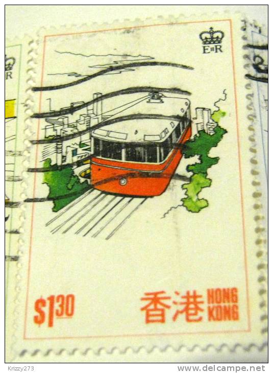 Hong Kong 1977 Train $1.30 - Used - Oblitérés