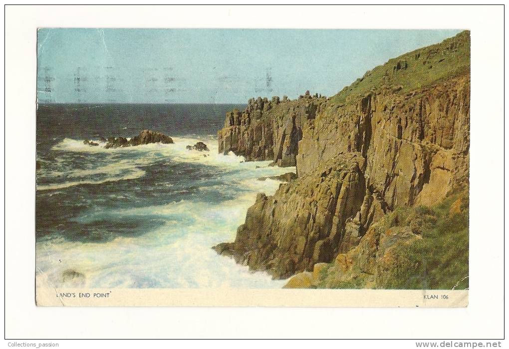 Cp, Angleterre, Lend's End Point, Voyagée 1953 - Land's End