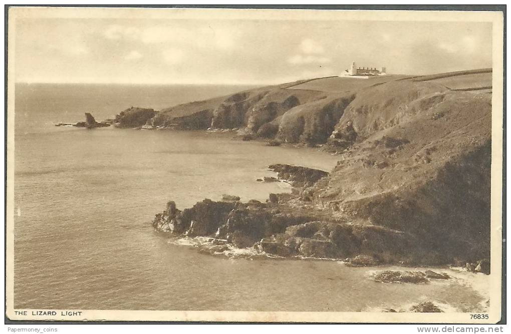 UNITED KINGDOM - ENGLAND - The Lizard Light  - CORNWALL COASTLINE VINTAGE 1956 POSTCARD - Other & Unclassified