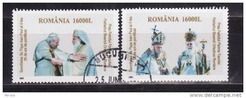 Roumanie 2003 - Yv.no. 4848-9 Obliteres - Gebraucht