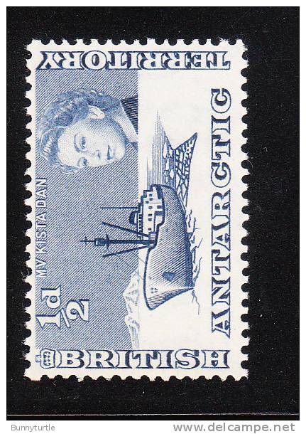 British Antarctic Territority BAT 1963 QE Ship 1/2p MNH - Unused Stamps