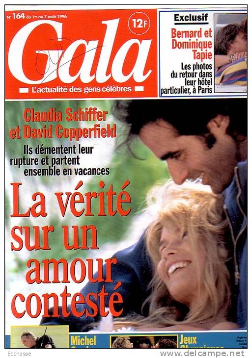 Gala 164 Tapie Schiffer Copperfield Sardou Sylvain Augier Nicolas Cage - People