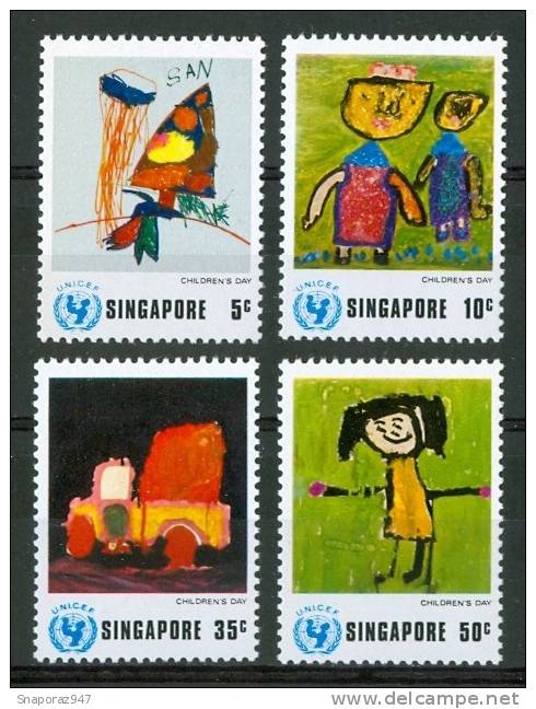 1974 Singapore UNICEF Infanzia Childhood Enfance Set MNH** Sin82 - UNICEF