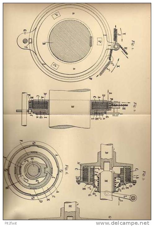 Original Patentschrift - C. Arbey In Besancon , 1904 , Bremse Oder Kupplung Mit Reibscheiben !!! - Cars