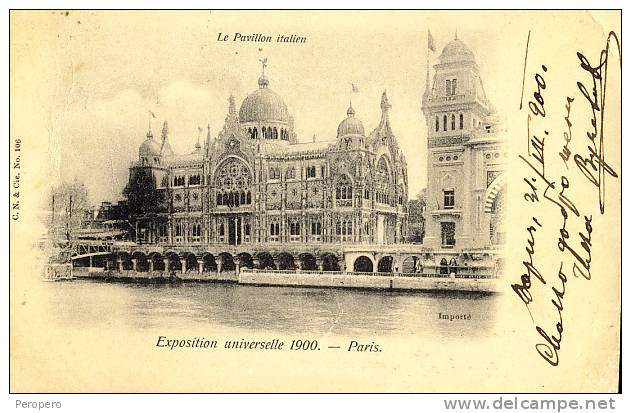 Exhibitions  Exposition Internationale   PARIS  1900.   La Pavillon  Italien - Exhibitions