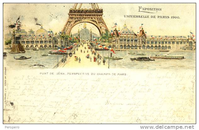 Exhibitions  Exposition Internationale   PARIS  1900.  Litho - Exhibitions