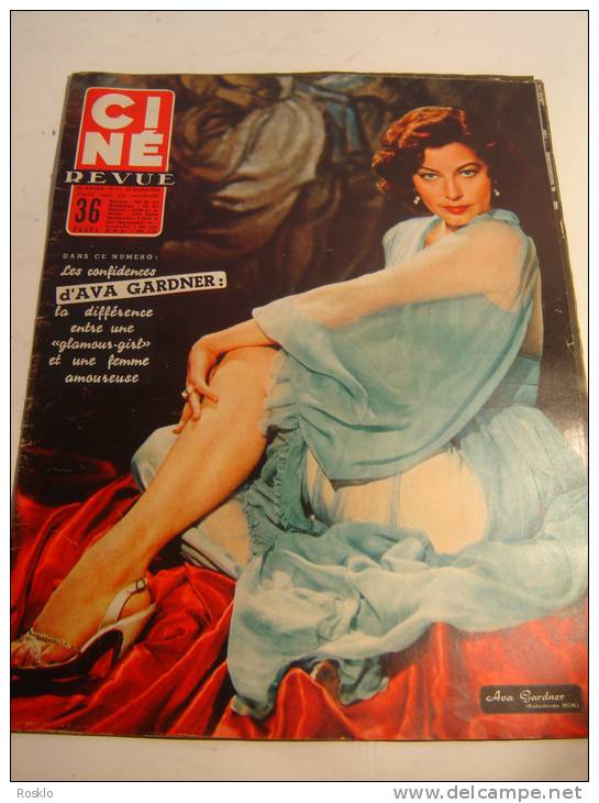 REVUE / CINE REVUE / N° 12 DE 1955 / AVA GARDNER - Magazines