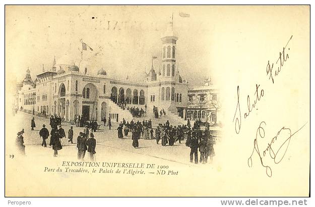 Exhibitions  Exposition Internationale   PARIS  1900.   Le Palais De L' Algerie - Exhibitions