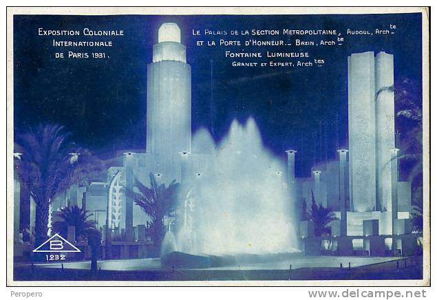 Exhibitions  Exposition Internationale   PARIS  1931. - Exhibitions