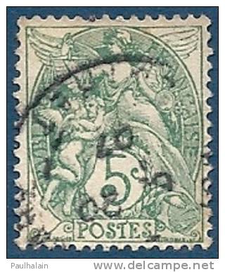 FRANCE Oblitéré Y&T N°111b Bien Centré - 1900-29 Blanc