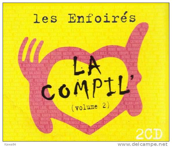 2 CD  Les Enfoirés  "  La Compil'  " - Sonstige - Franz. Chansons