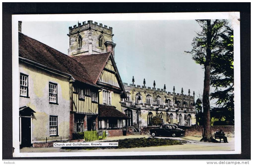 RB 881 - 1967 Real Photo Postcard - The Parish Church &amp; Guildhouse Knowle Near Solihull Warwickshire - Altri & Non Classificati